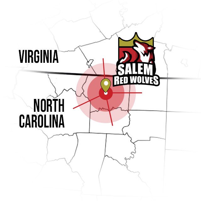 NC and VA students map